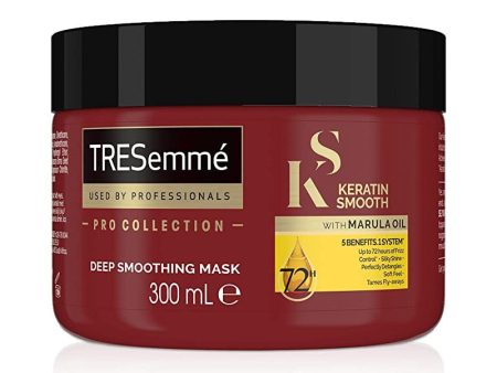 Tresemme Keratin Smooth Mascarilla Suavizante Profunda 300 ml - con aceite de Marula Embalaje Deteriorado Hot on Sale