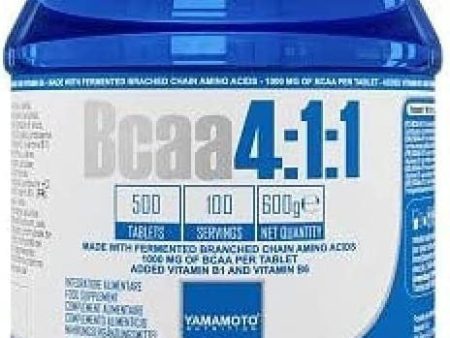 Yamamoto Nutrition BCAA 4:1:1 - 500 Tabletas (Confección de 1) - 500 Unidades - Código de Barras 4926266001178 Online Sale