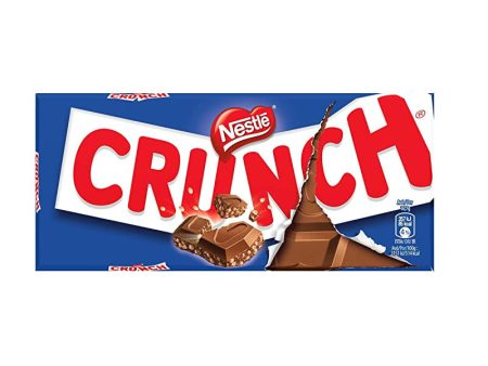 Nestlé CRUNCH - Tableta de Chocolate con Leche y Cereales - Tableta de Chocolate 100g Embalaje Deteriorado Cheap