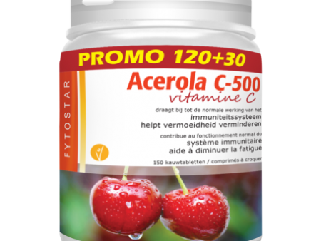 Fytostar Acerola Vitamina C500 - 60 tabletas masticables For Sale