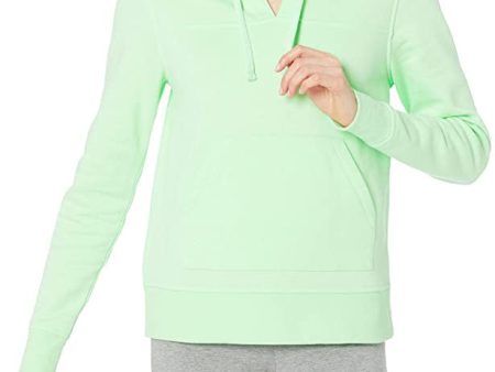 Amazon Essentials Sudadera con Capucha y Cuello en Pico Abierto, de Manga Larga y Corte Clásico Mujer, Verde Claro, XL Online now