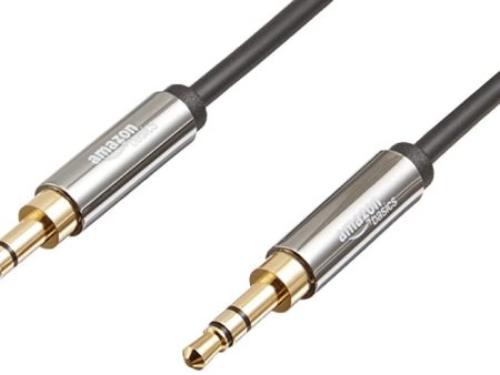 Cable de Audio Estéreo Amazon Basics - Conector Macho 3.5mm a Conector Macho 3.5mm - 1.2m de Largo Reacondicionado For Cheap