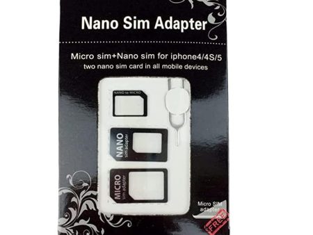 Nano SIM y micro adaptador de tarjetas SIM Juego para smartphone, teléfono móvil y Tablet: 4 en 1 Juego completo, Mini Set con klicksi cherung, 100% compatible Embalaje Deteriorado Online Sale